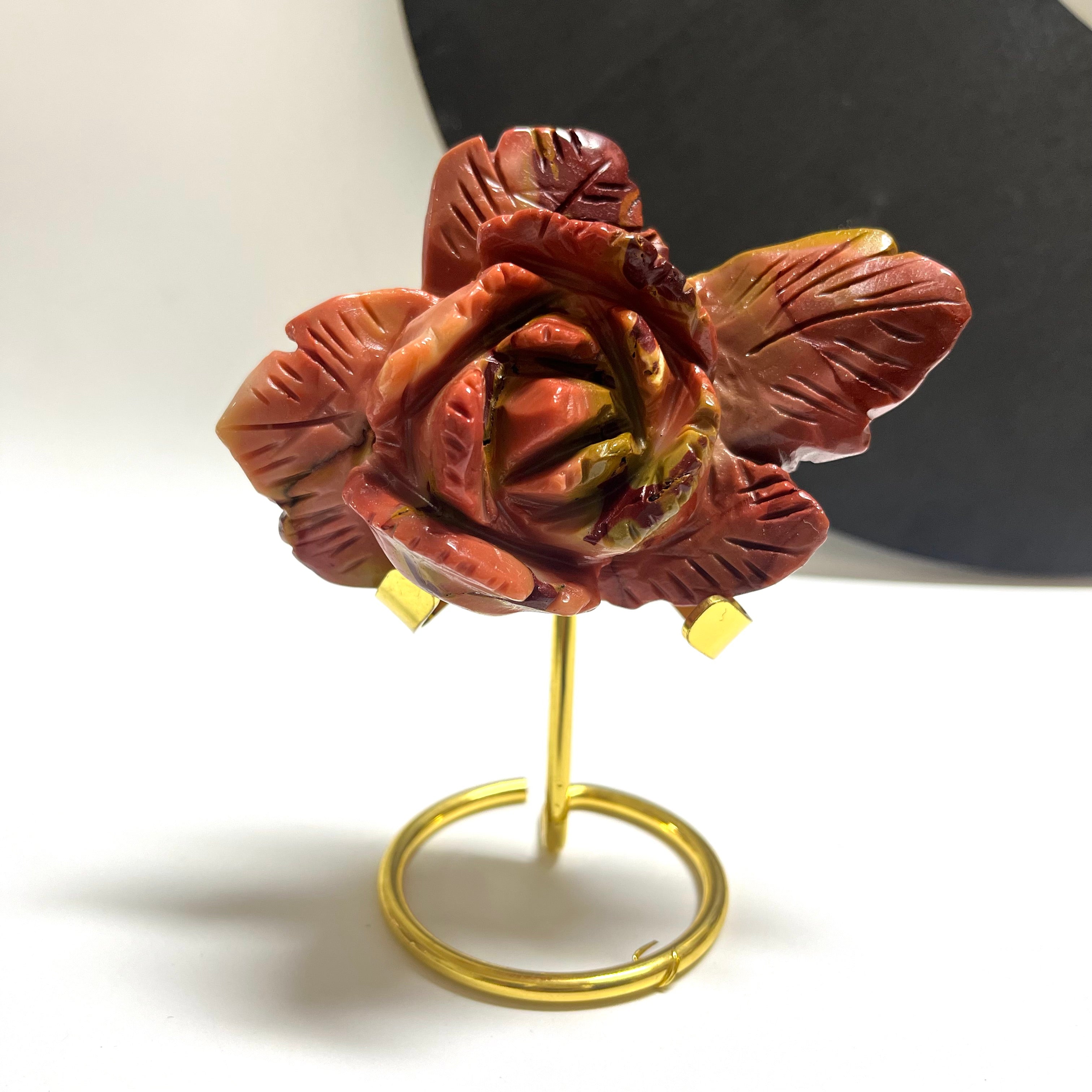 Mookite Hand Carved Flower Carving