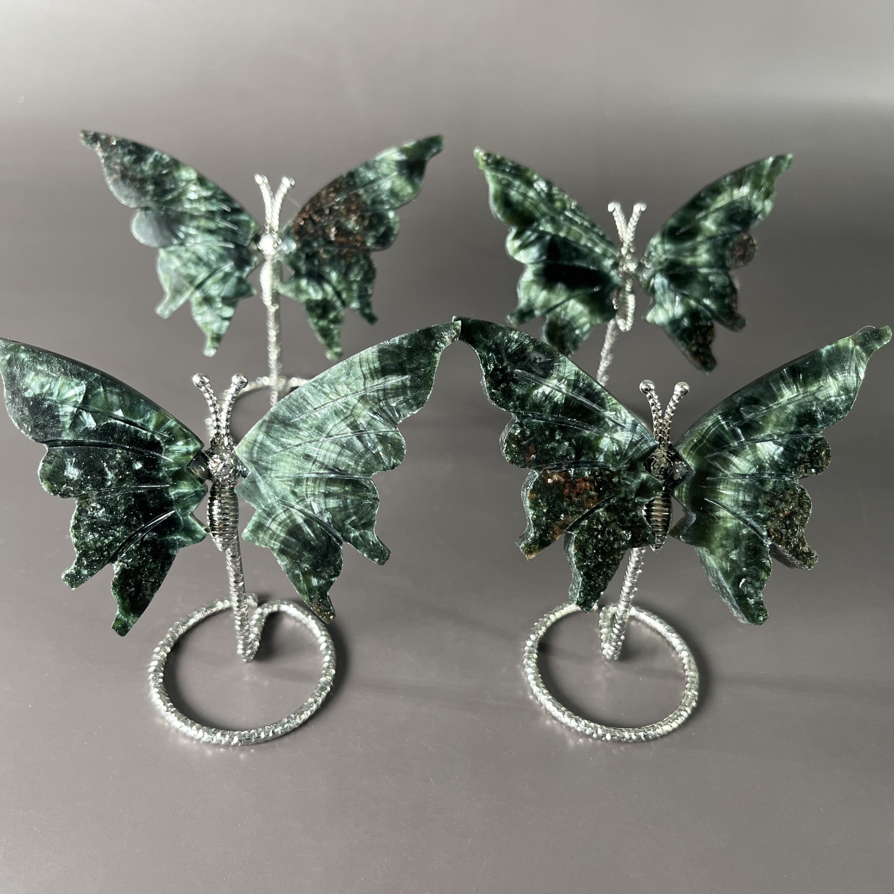 Seraphinite Butterfly on Stand