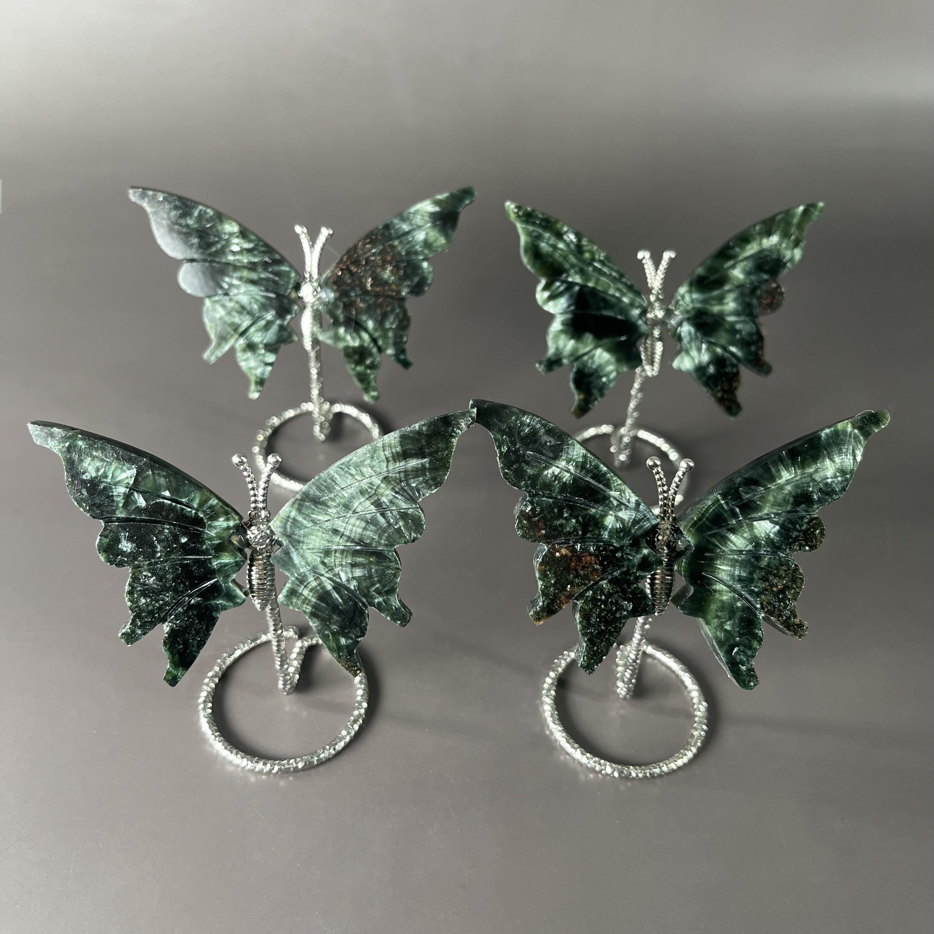 Seraphinite Butterfly on Stand