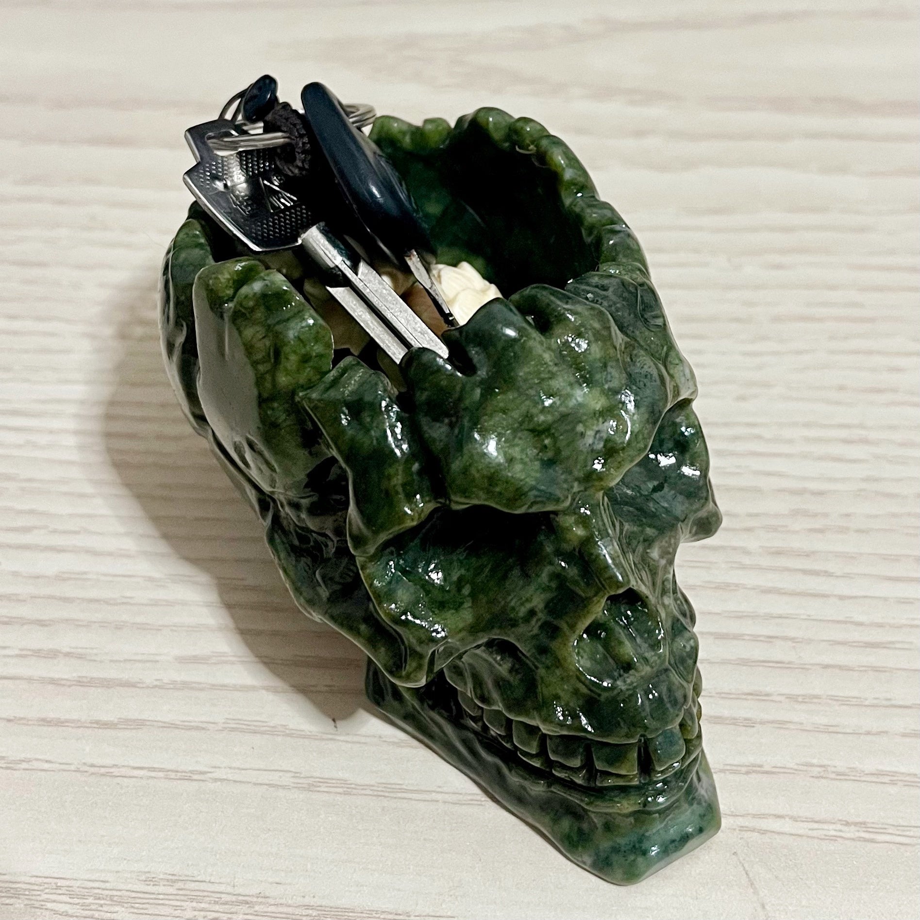 Serpentine Skull Bowl Key Bowl Holder